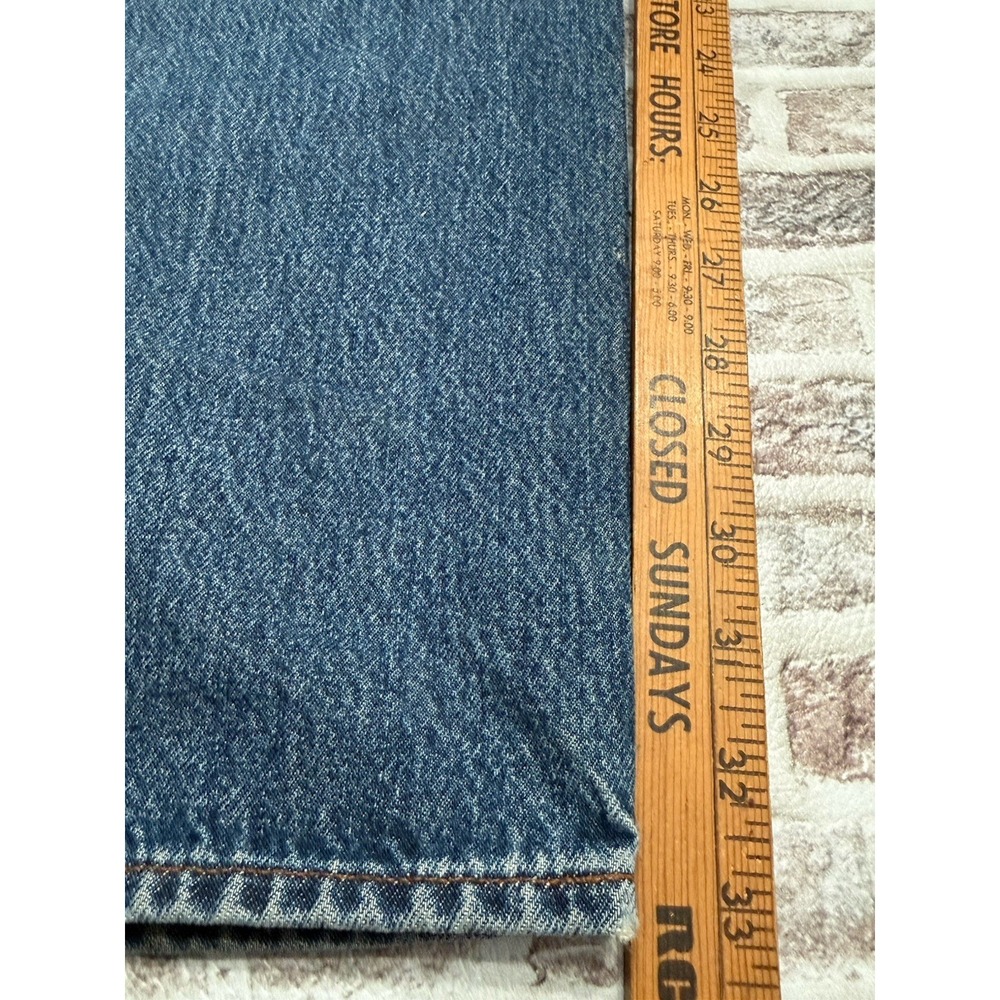 Levis‎ Jeans 511 Mens 36x32 Blue Slim Made and Crafted Big E Whiskers Premium - Picture 11 of 14
